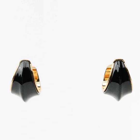 NWT Zara Resin Hoop Earrings - Picture 3 of 12